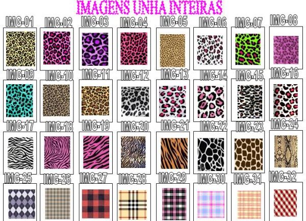 A008 - Adesivos para Unhas - IMAGENS 1